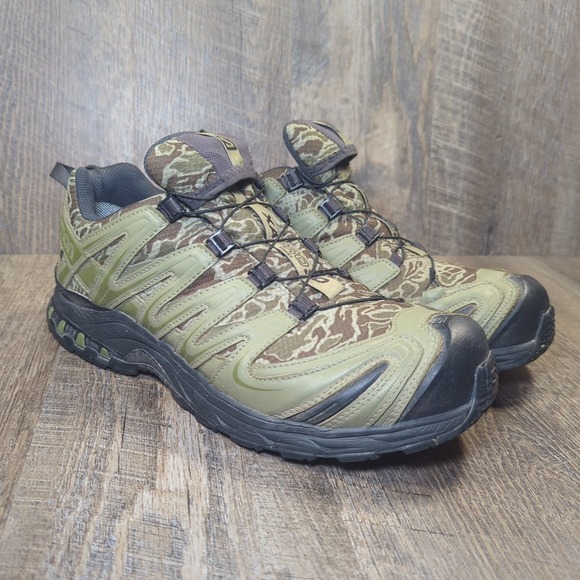 Salomon XA Pro 3D Ultra 2 GTX Shoes Men US 10 Green Camo Trail Running RARE